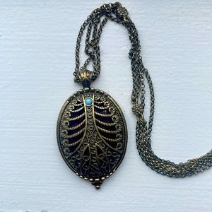 Lucky Brand Oval Ornate Pendant